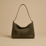 Shoulder Bag with Contrast Base Panel