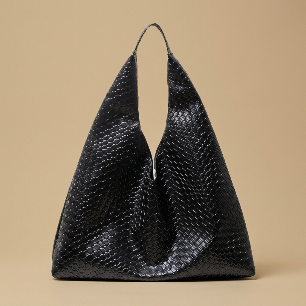Tote Bag Woven Retro Silhouette