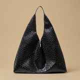 Tote Bag Woven Retro Silhouette