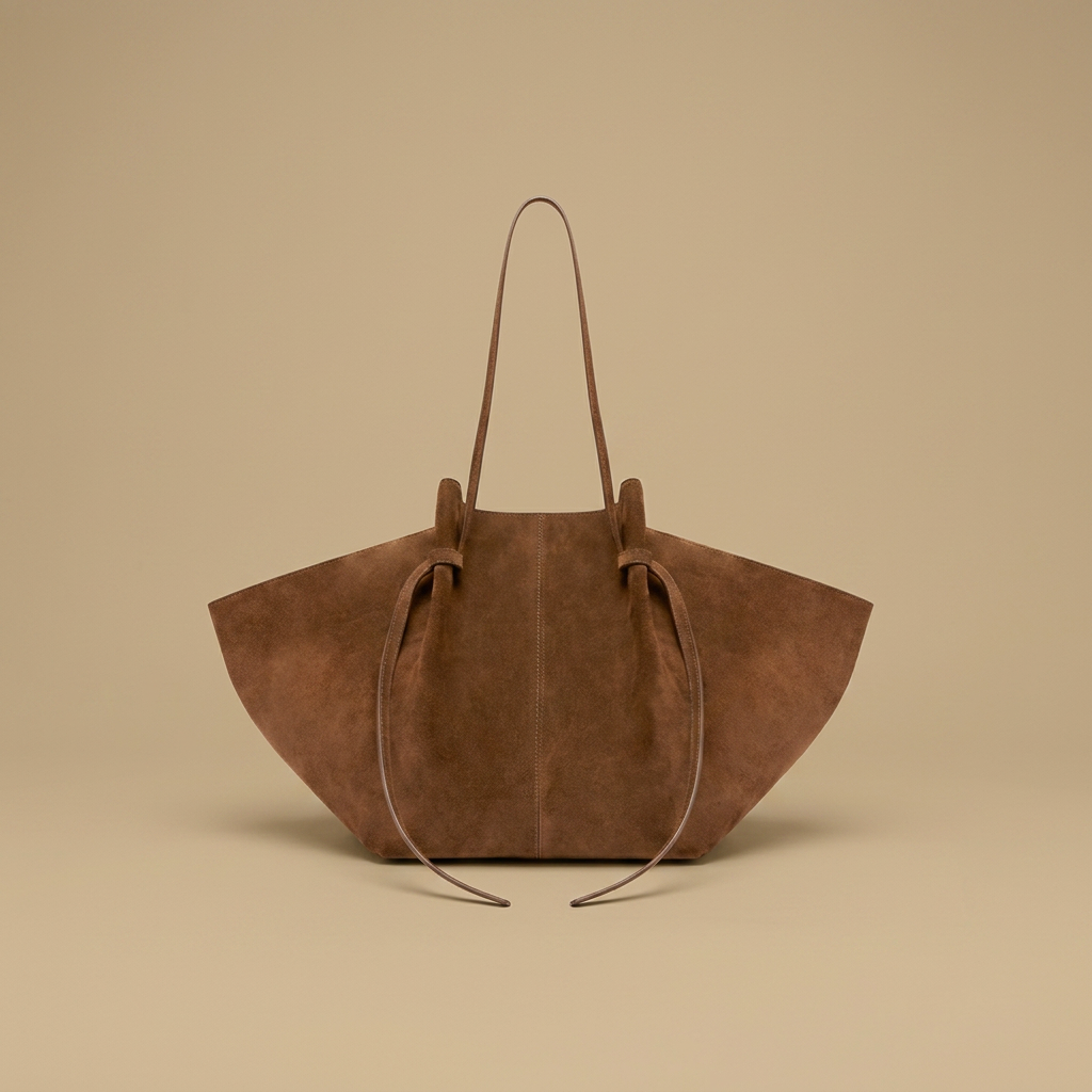 Tote Bag with Tie Detail