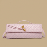 Crossbody Bag Woven Leather Clutch Handbag