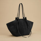 Tote Bag with Tie Detail