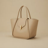Tote Bag with Bar Clasp
