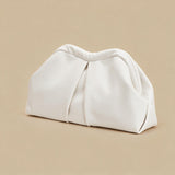 Shoulder Bag with Pleated Front