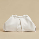 Shoulder Bag with Pleated Front