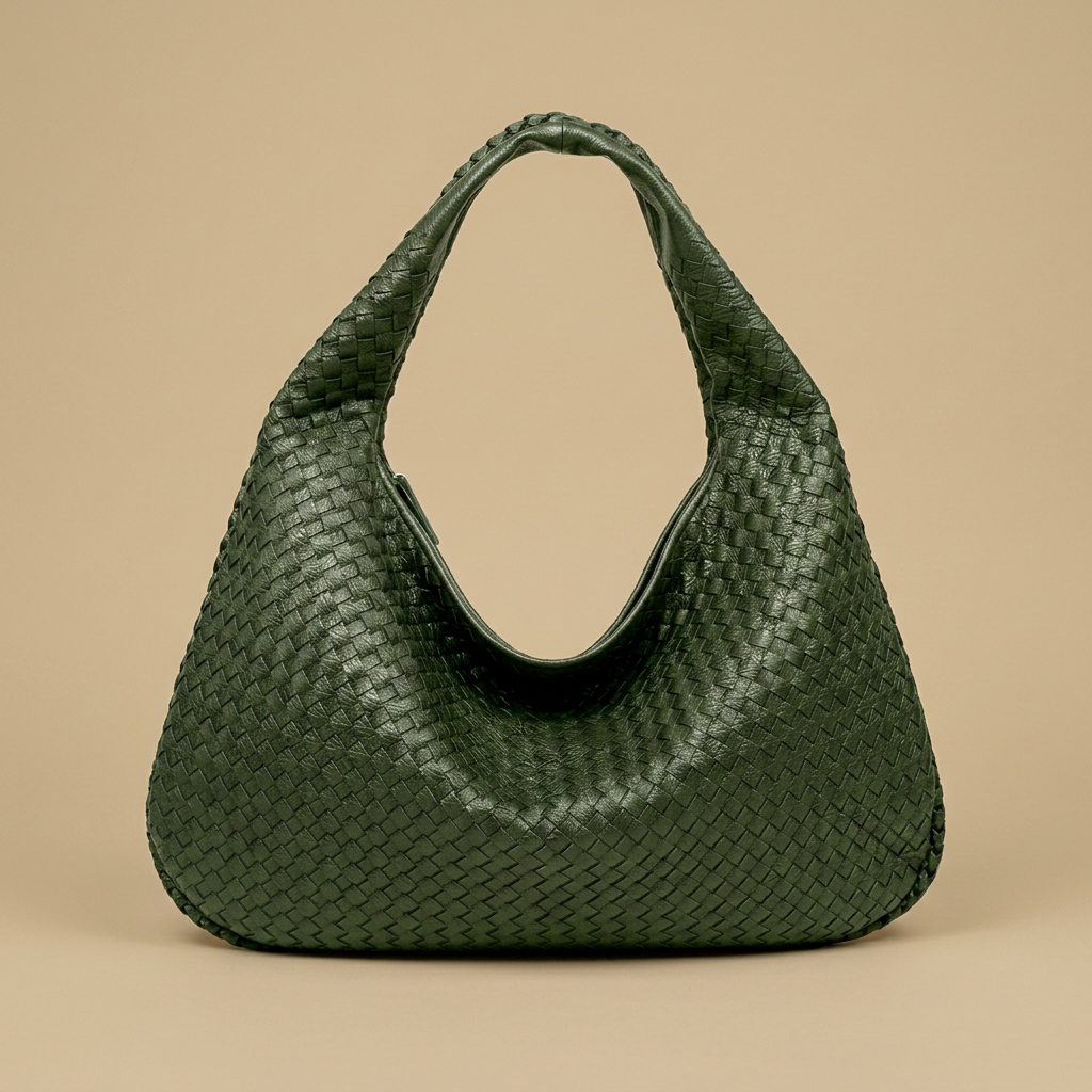 Hobo Bag for Women - Woven Leather Oversized Handbag