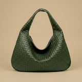 Hobo Bag for Women - Woven Leather Oversized Handbag