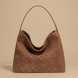 Hobo Bag Woven Suede Texture