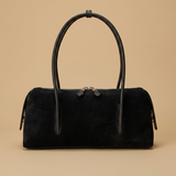 Shoulder Bag with Double Zipper