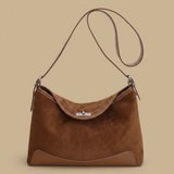Shoulder Bag with Contrast Base Panel