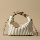 Crossbody Bag with Pleated Handle