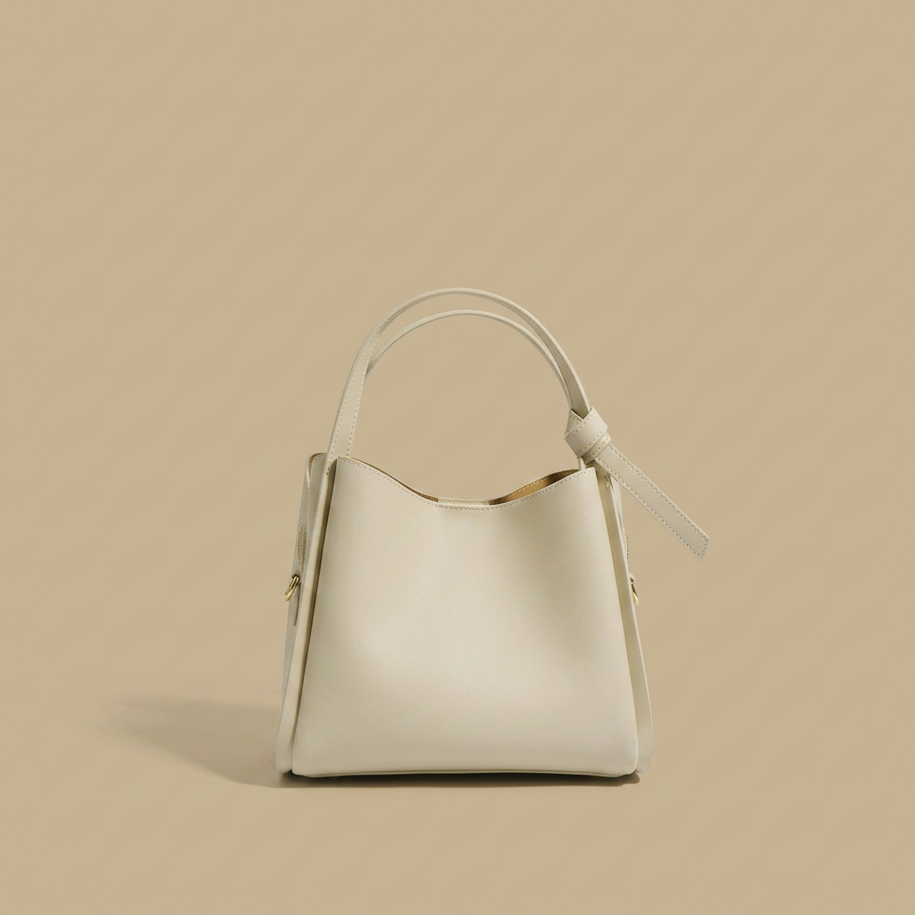 Shoulder Bag with Gold Buckle