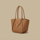Tote Bag with Bar Clasp