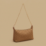 Shoulder Bag with Woven Texture