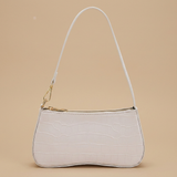 Shoulder Bag with Croc Texture