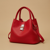 Shoulder Bag Women Leather Tote Gold Hardware