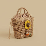Crossbody Bag with Crochet Appliques