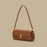 Shoulder Bag with Oblong Clasp