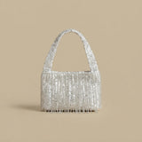 Shoulder Bag with Beaded Fringe
