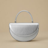 Shoulder Bag with Metallic Finish