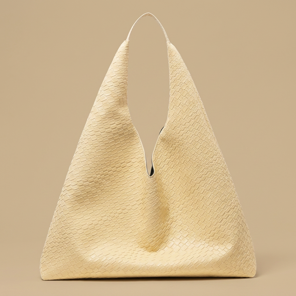 Tote Bag Woven Retro Silhouette