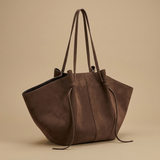 Tote Bag with Tie Detail