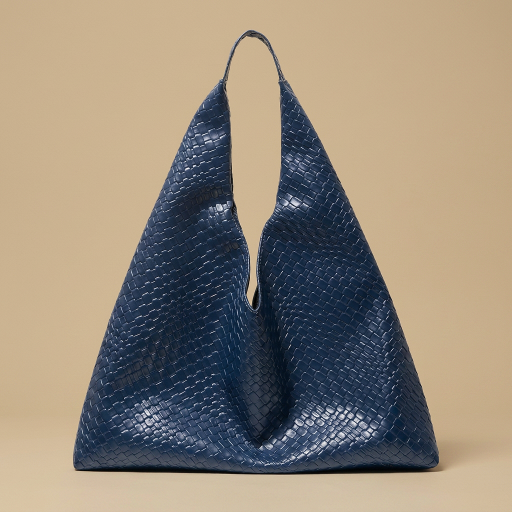 Tote Bag Woven Retro Silhouette