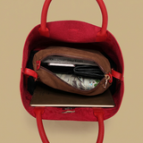 Shoulder Bag Women Leather Tote Gold Hardware