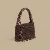 Shoulder Bag with Beaded Fringe