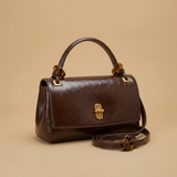 Shoulder Bag with Sculptural Clasp