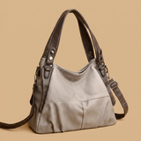 Shoulder Bag with Contrast Stitching