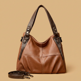 Shoulder Bag with Contrast Stitching