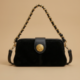 Crossbody Bag with Medallion Clasp