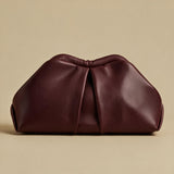 Shoulder Bag with Pleated Front
