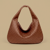 Hobo Bag for Women - Woven Leather Oversized Handbag