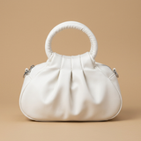 Shoulder Bag with Sculptural Pleats