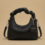 Crossbody Bag with Pleated Handle