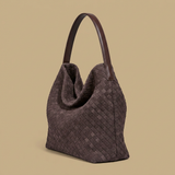 Hobo Bag Woven Suede Texture