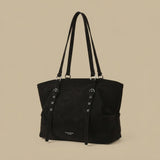 Tote Bag with Pleated Front