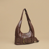 Shoulder Bag with Eyelet Belt