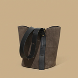 Shoulder Bag with Matte Leather