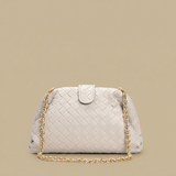 Shoulder Bag Woven Leather Chain