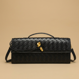 Crossbody Bag Woven Leather Clutch Handbag