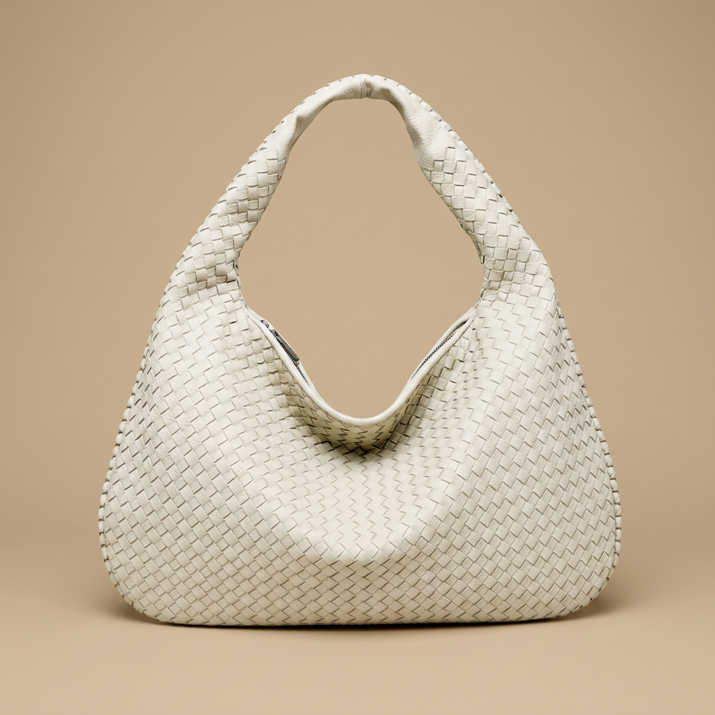 Hobo Bag for Women - Woven Leather Oversized Handbag