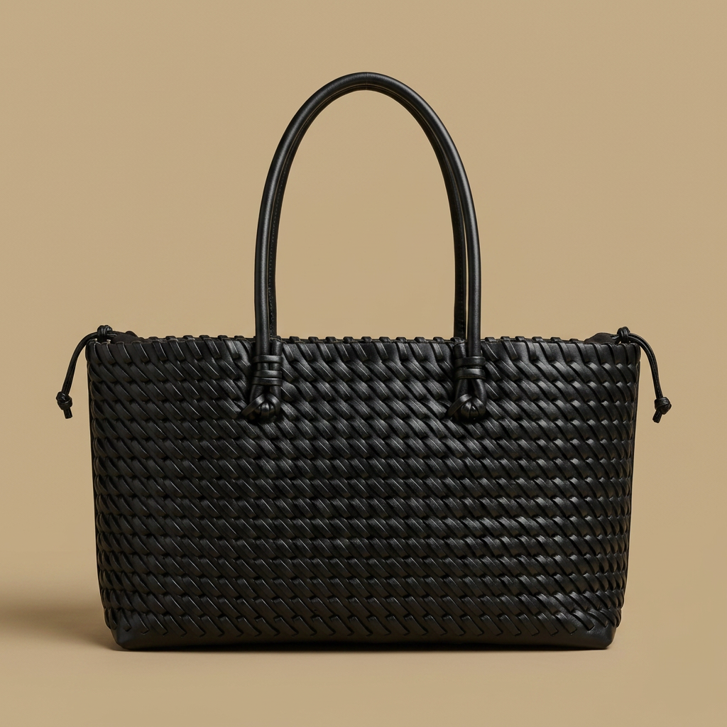 Oversized Woven Tote Bag