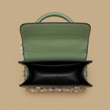 Crossbody Bag with Floral Lace