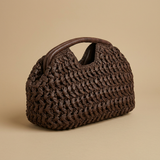Hobo Bag Woven Straw Design