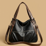 Shoulder Bag with Contrast Stitching