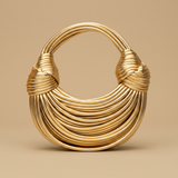 Shoulder Bag with Gold Hardware