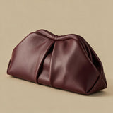 Shoulder Bag with Pleated Front
